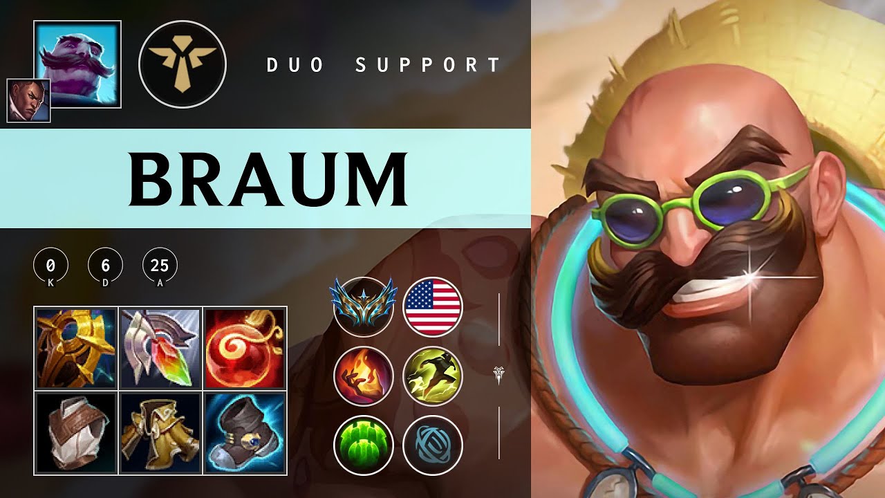 Braum Support vs Nautilus - NA Challenger Patch 25.24