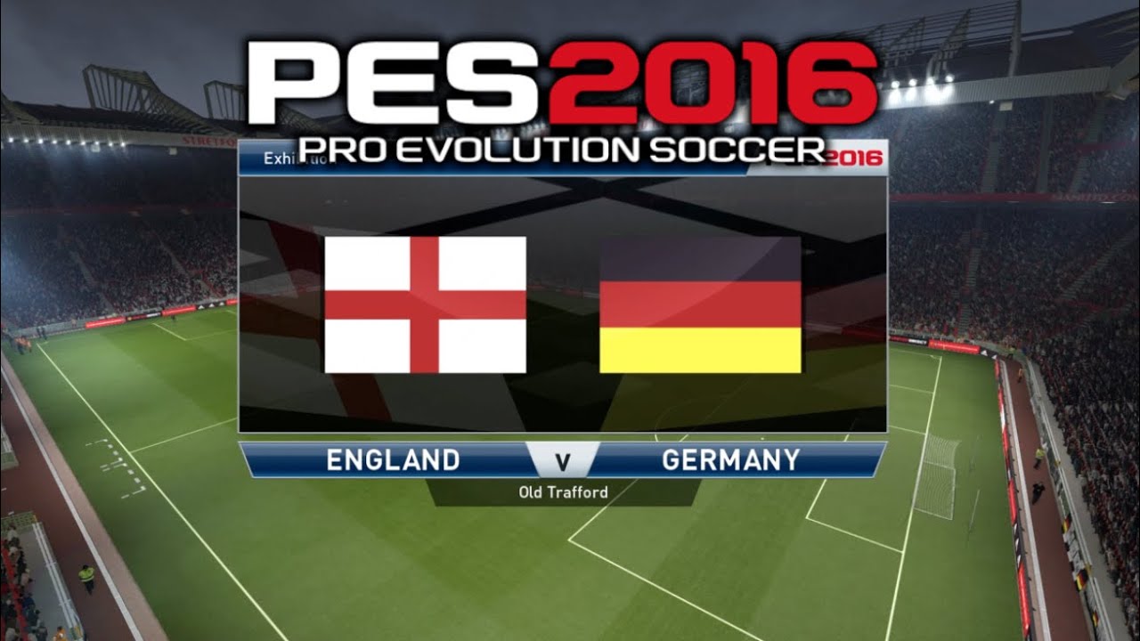 PES 2016 - ENGLAND vs GERMANY PS4 Full Match