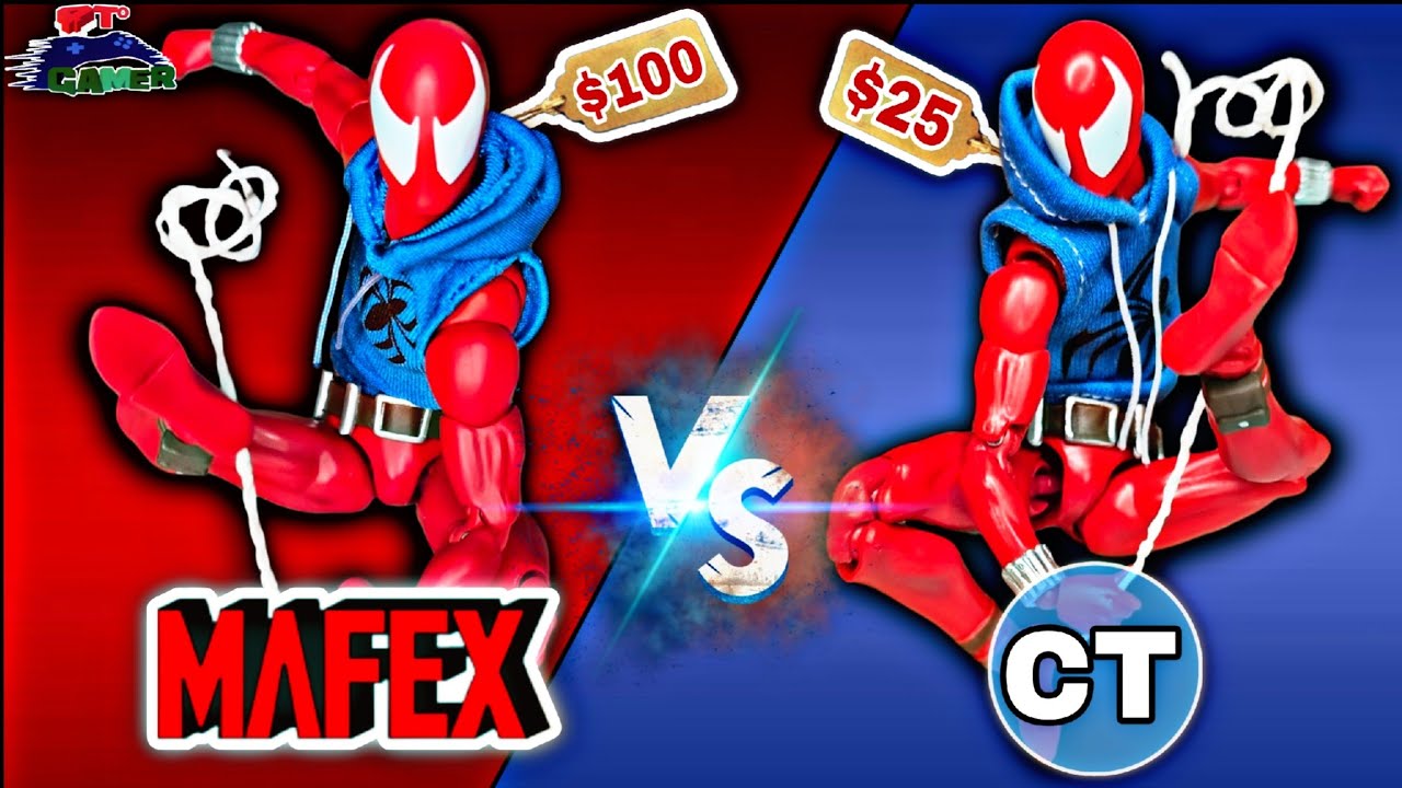 Spider Scarlet ¿Cuál es MEJOR? Mafex VS CTTOYS Comparativa | Unboxing Review