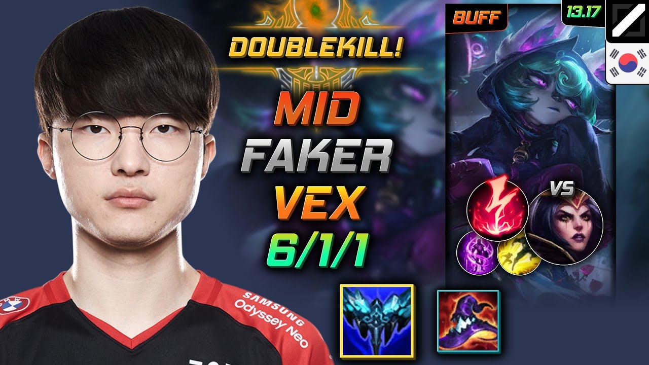 Vex Mid Build Faker Everfrost Electrocute - LOL KR Challenger Patch 13.17