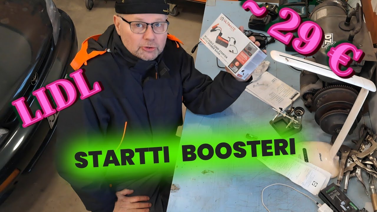 HUIPPUOSTOS LIDLISTÄ !!👍👍 jump starter from Lidl, Parkside tools