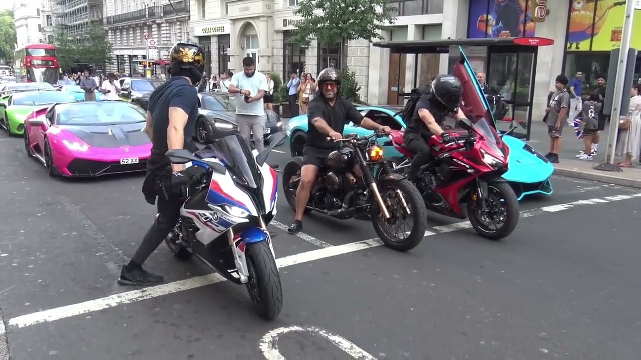 Bmw s1000rr vs Lamborghini Exhaust sound 😱