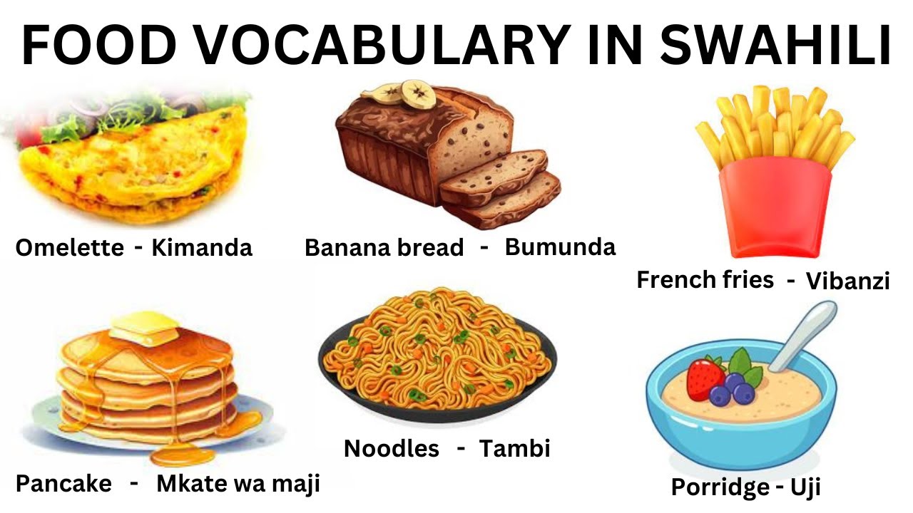 Food Vocabulary In Swahili! Learn Swahili
