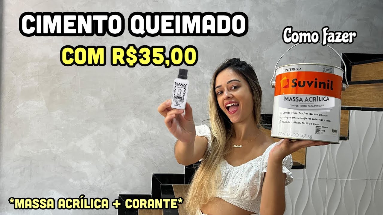 PAREDE DE CIMENTO QUEIMADO COMO FAZER *FÁCIL E MUITO BARATO*