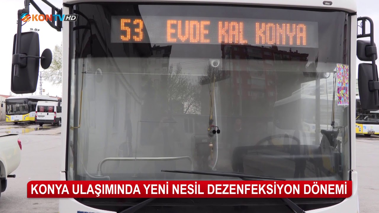 Konya ulaşımında yeni nesil dezenfeksiyon dönemi