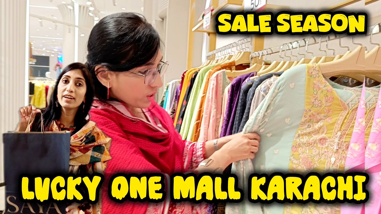 Lucky One Mall Karachi | Noshi Naz Shopping Vlog | Lucky One Mall Karachi Food Court | Sale Season