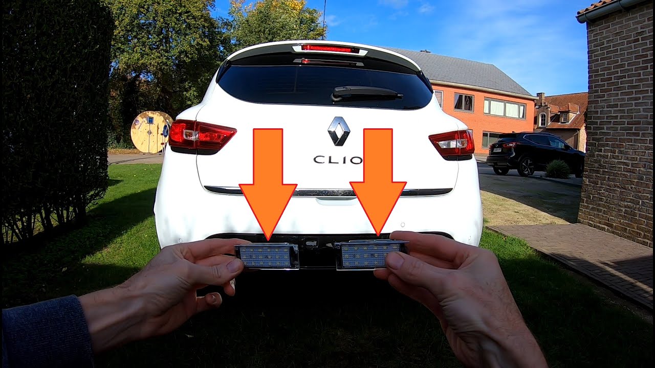 LED License plate lights upgrade Clio 4