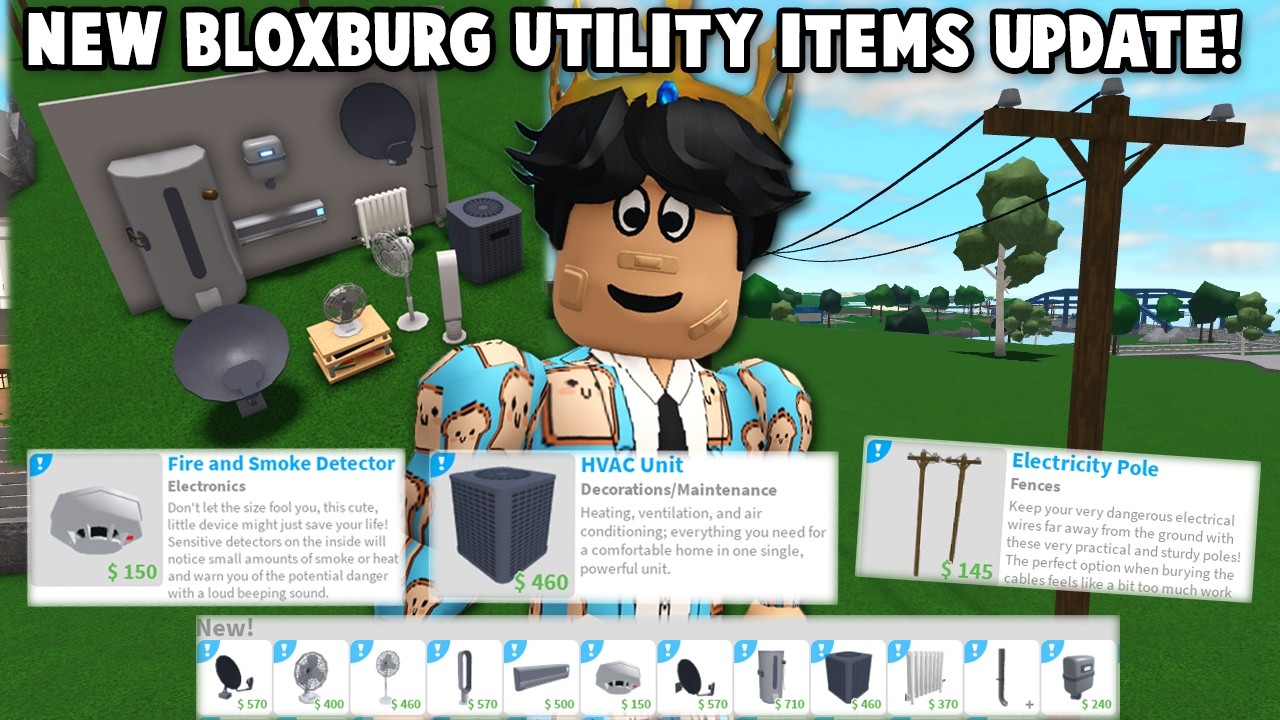 ВЫШЛО НОВОЕ ОБНОВЛЕНИЕ BLOXBURG! ЭЛЕКТРОСТОЛБЫ, ВЕНТИЛЯТОРЫ, КОНДИЦИОНЕРЫ И МНОГОЕ ДРУГОЕ!