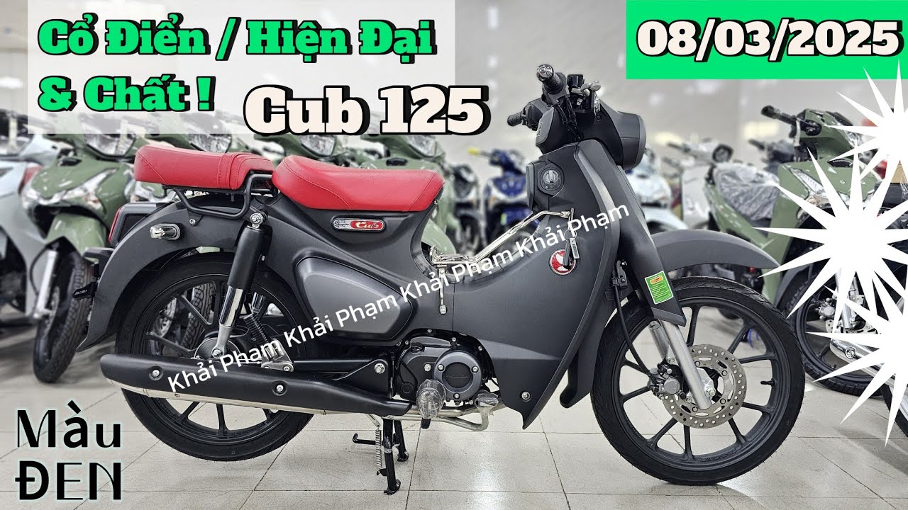 Honda SUPER CUB C125 NK Thái Lan: màu Đen tăng thêm CHẤT cho huyền thoại. Khải Phạm #cup #cub #125