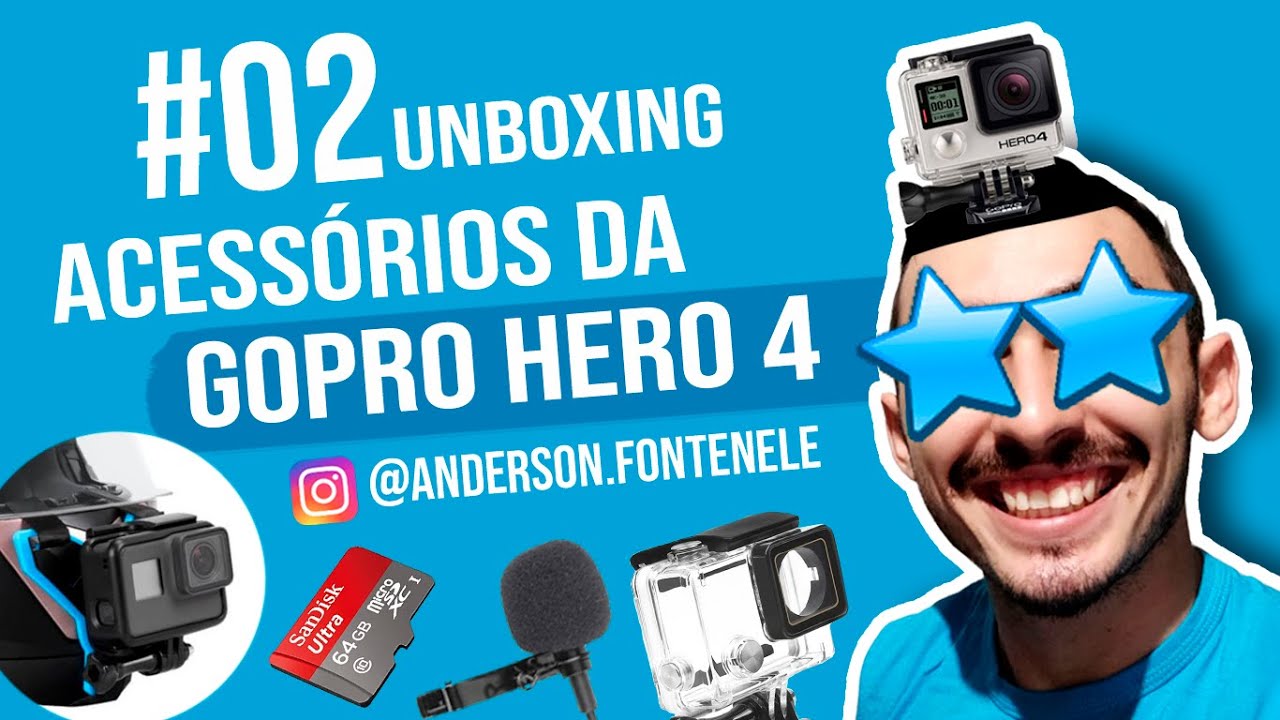 Acessórios Gopro Hero 4 - Unboxing #2