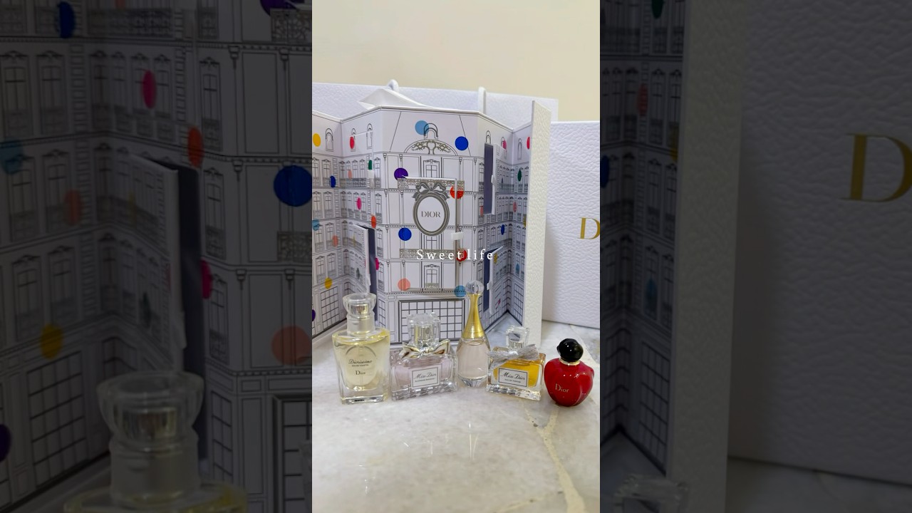 Unboxing Dior mini perfume set #unboxing video #missdior  #perfume