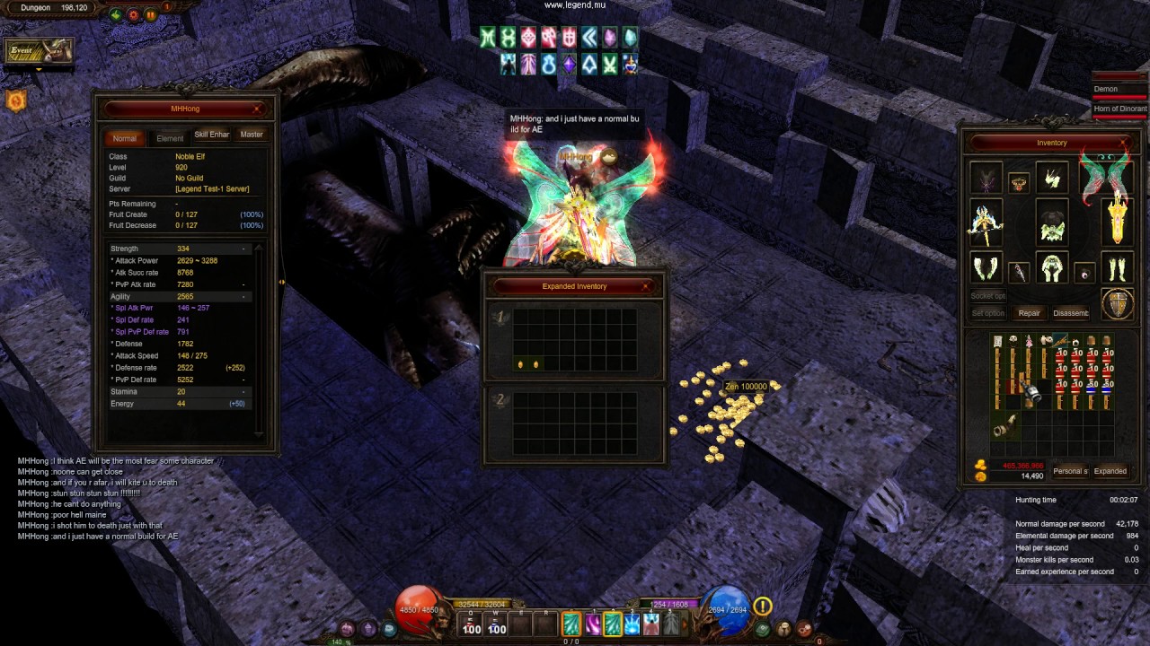 [Mu online season 12] Agility Elf - Infinity Stun build - Elf chiến - Cho&aacute;ng li&ecirc;n tục