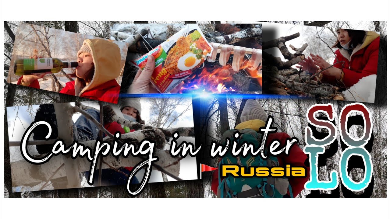 Woman Solo Winter Camping from Indonesia