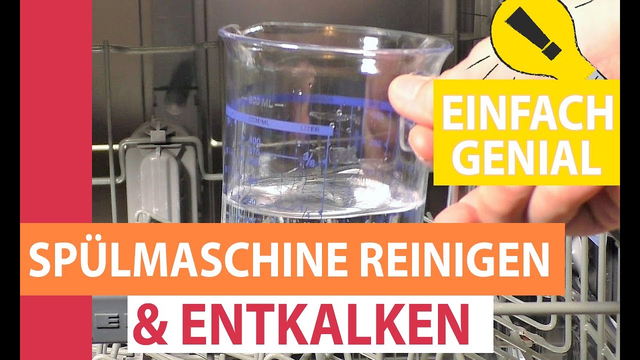 Spülmaschine reinigen & entkalken - Geschirrspüler schnell mit Essig und Backpulver sauber bekommen