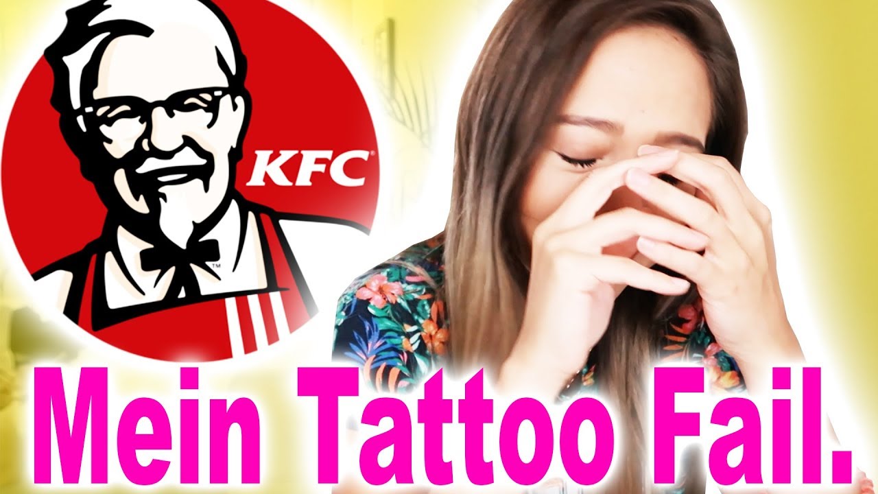 Ich habe mir den KFC Slogan tätowieren lassen.