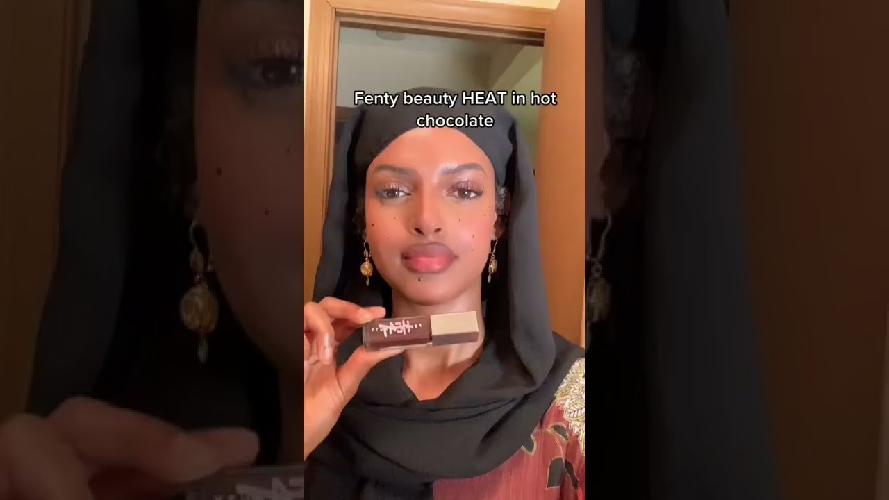 The BEST brown #lipgloss you have to cop! 🤎 Fenty&rsquo;s #GLOSSBOMBHEAT in Hot Chocolit 😍 #tiktokviral