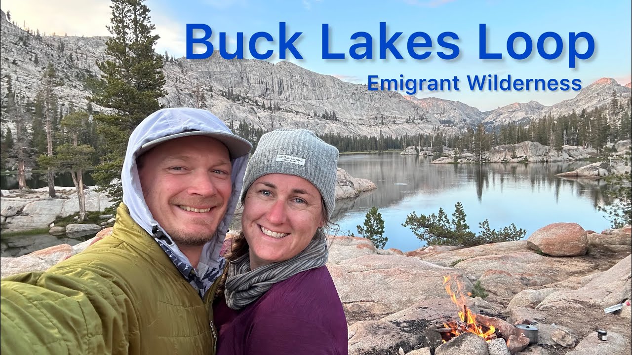 Backpacking Buck Lakes Loop Emigrant Wilderness. Chewing gum and Grouse Lake.  Meadows and Mountains