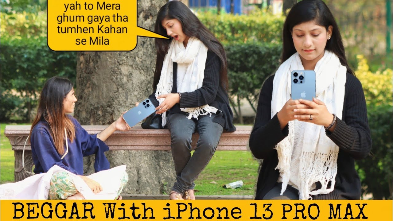 Beggar With iPhone 13 PRO MAX Prank@Crazy Comedy