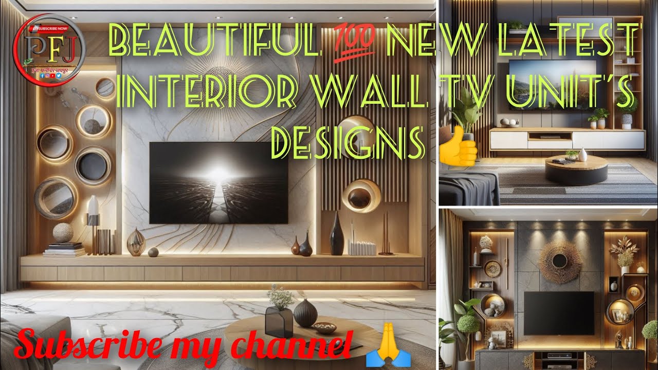 New latest TV Cabinet design 2026/ Bast wall TV unit design/ Luxury TV unit design ❤️