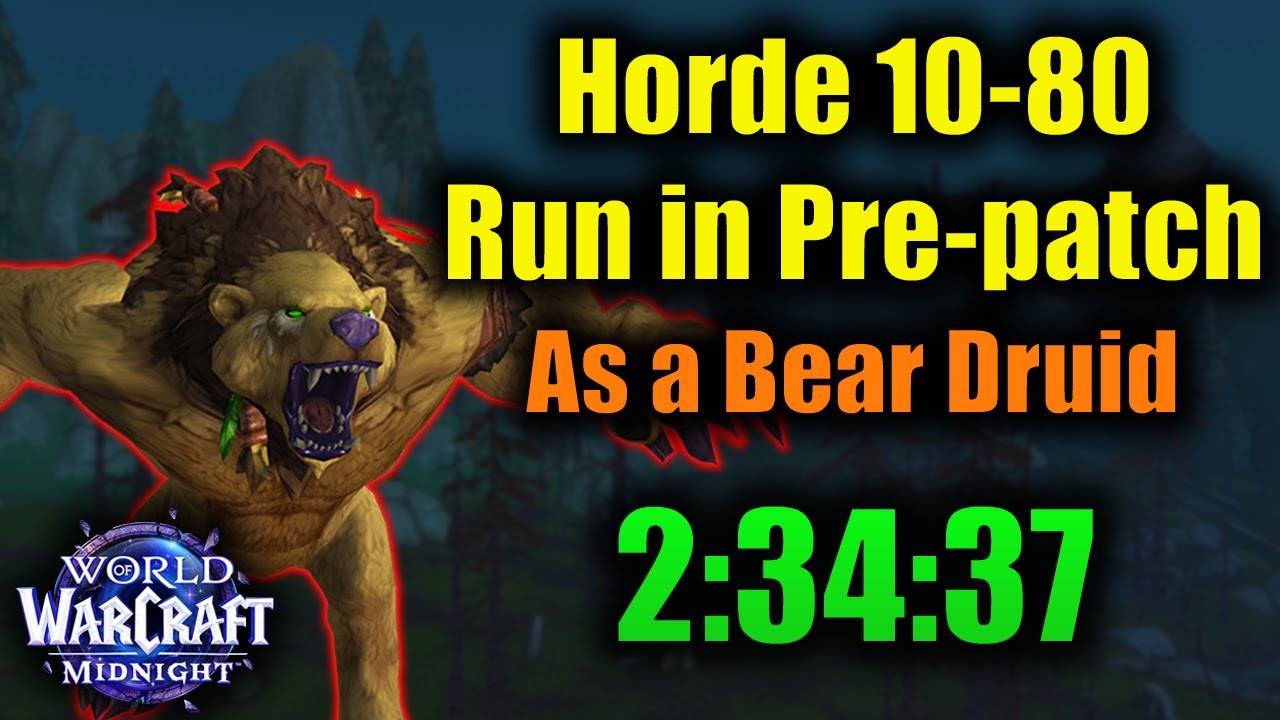 Horde Guardian Druid 10-80 Speedrun