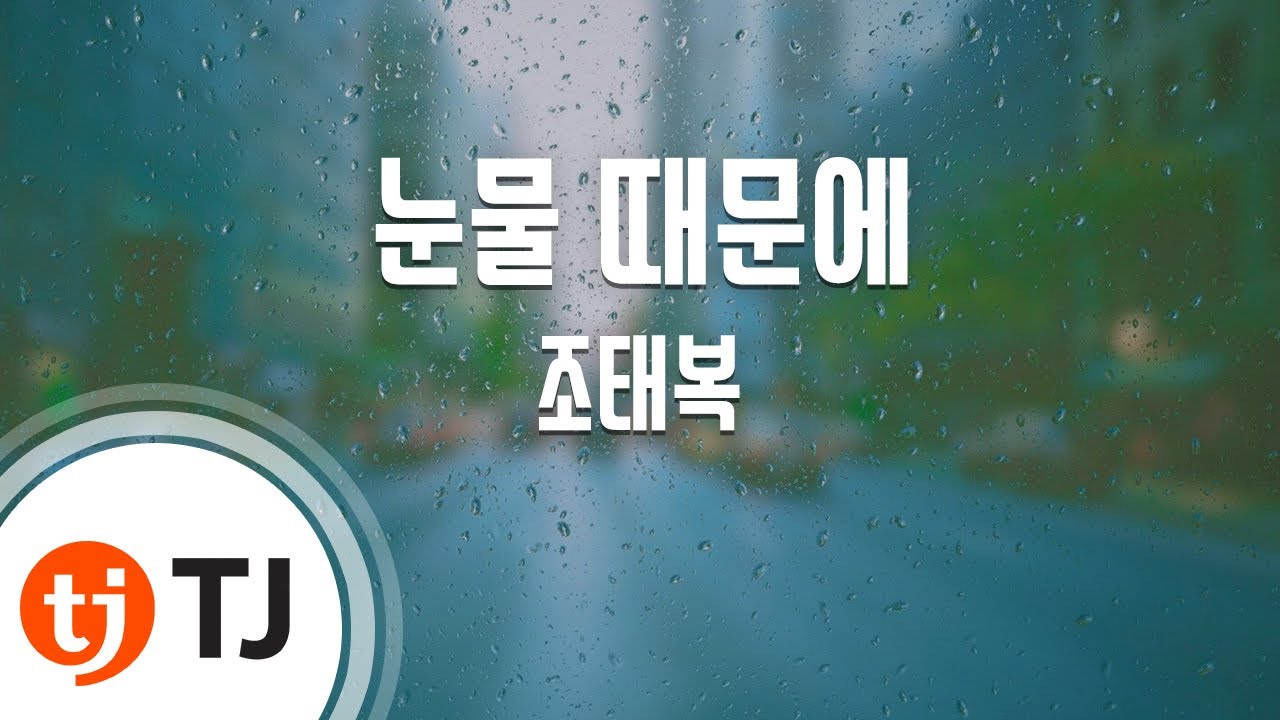 [TJ노래방] 눈물때문에 - 조태복 / TJ Karaoke