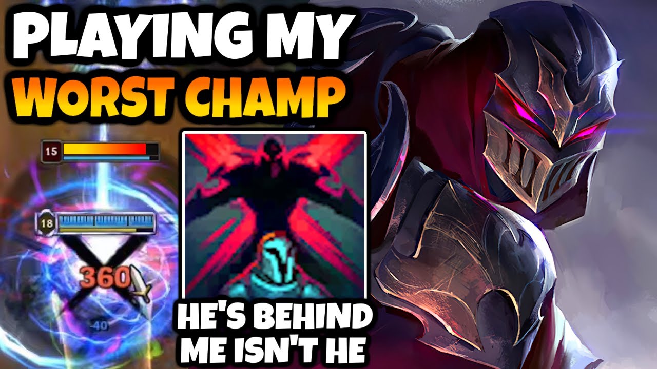A comment asked me to play my Worst Champion. So let's play Zed.