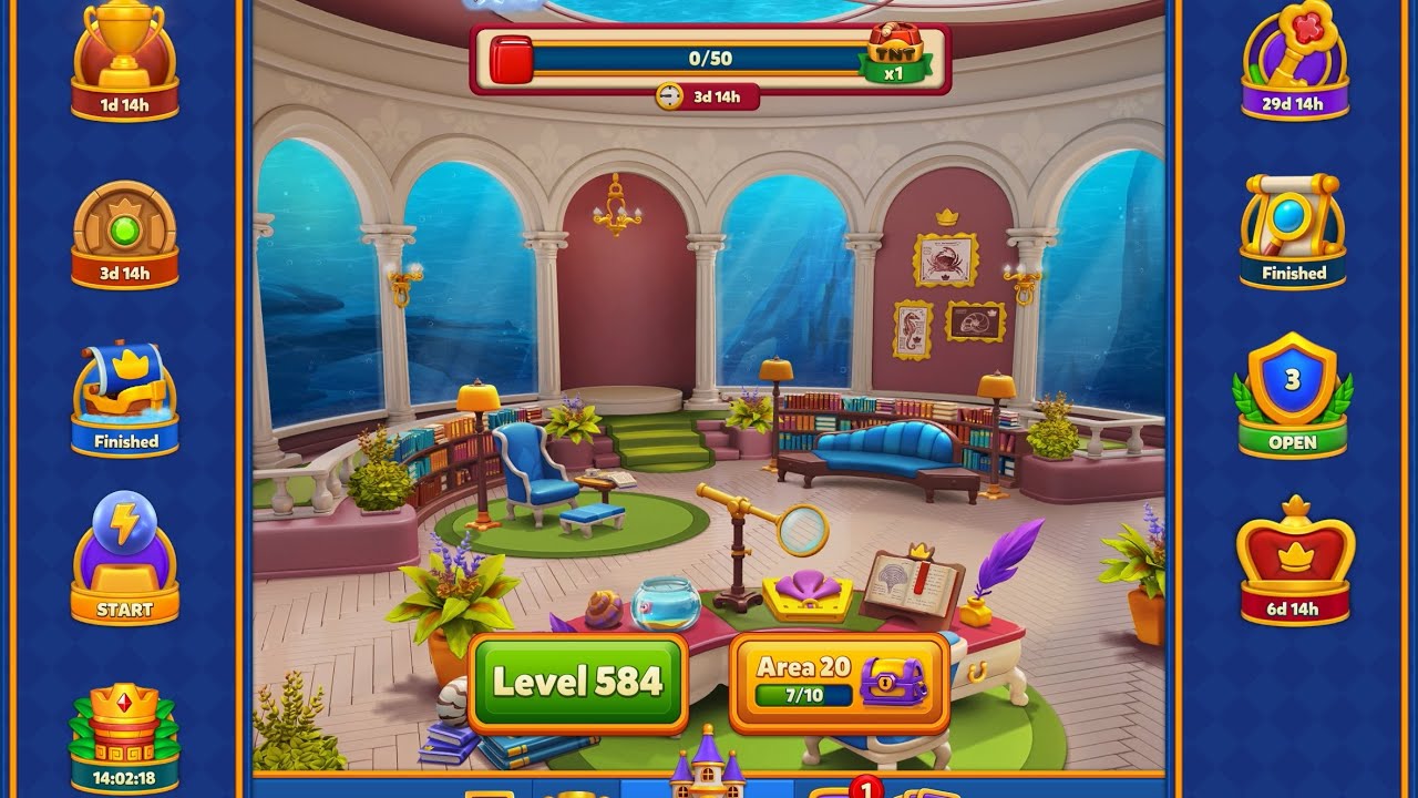 Royal Match Tutorial | Levels 584-595 First Try 