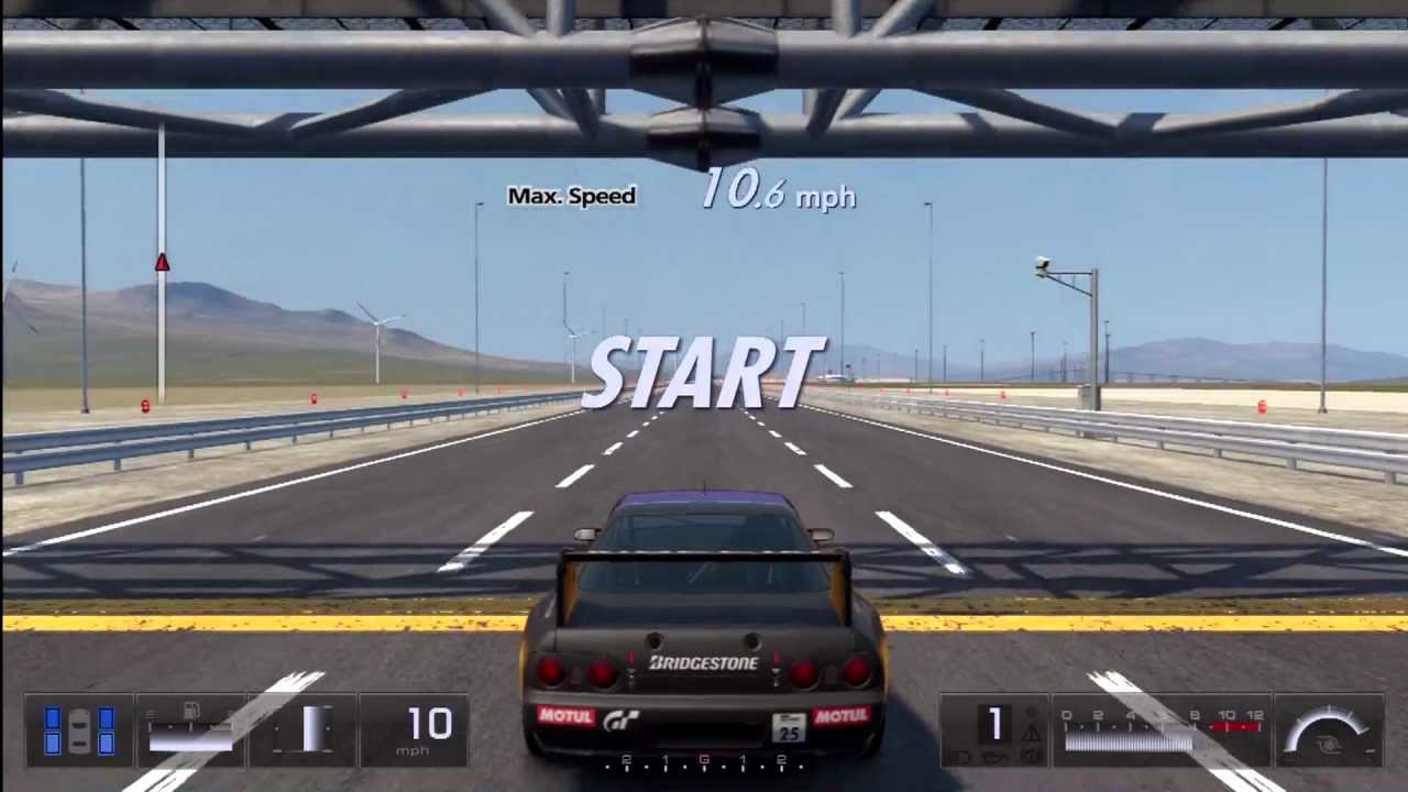 GT5 Nissan GT-R R32 TC Top Speed Run - Route X