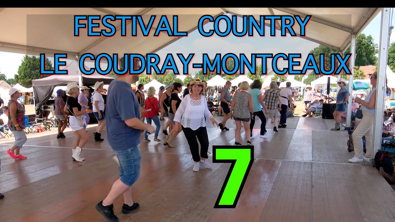Festival country au Coudray-Montceaux, côté bal suite et fin en 4K (7) 16e Édition, sam 28 juin 2025