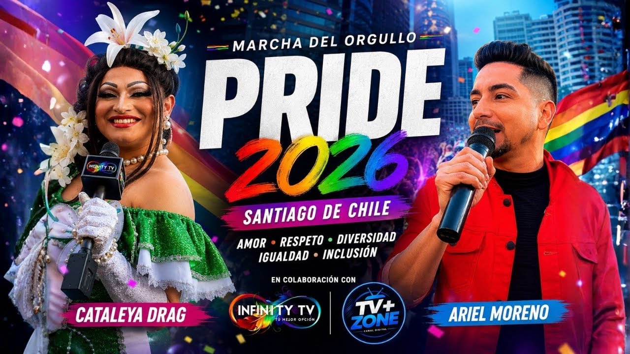 🏳️&zwj;🌈✨ &iexcl;Santiago se llen&oacute; de colores! | Marcha del Orgullo Pride 2026 🇨🇱❤️ #Pride2026 #orgullo