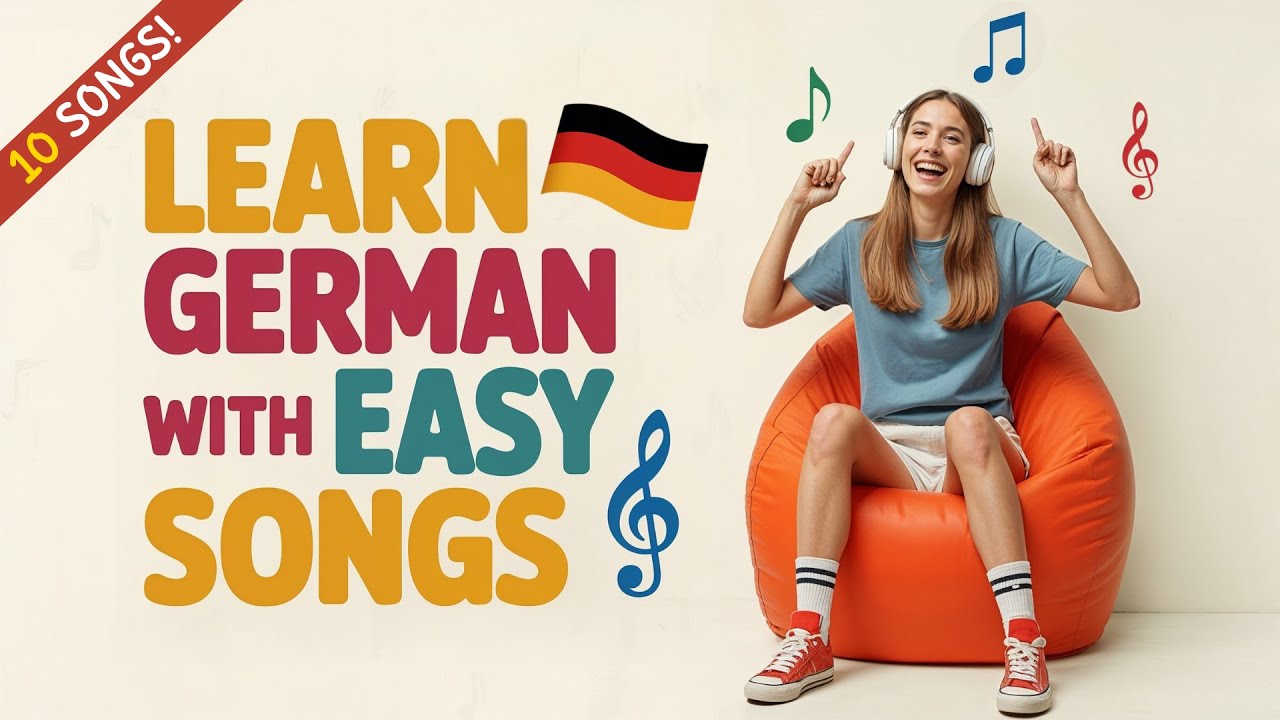Learn German with Music! - A1 | 10 easy German Songs!  | Complete Beginner Course! -A1