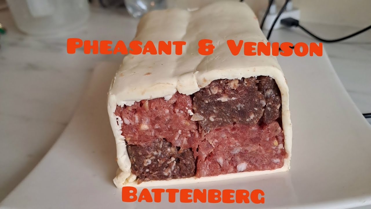 Juicy Venison Battenberg Cake