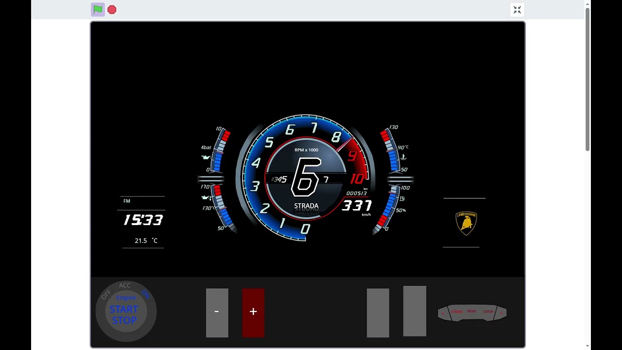 Lamborghini Aventador S Speedometer V2 ランボルギーニ アヴェンタドール S スピードメーター on Scratch