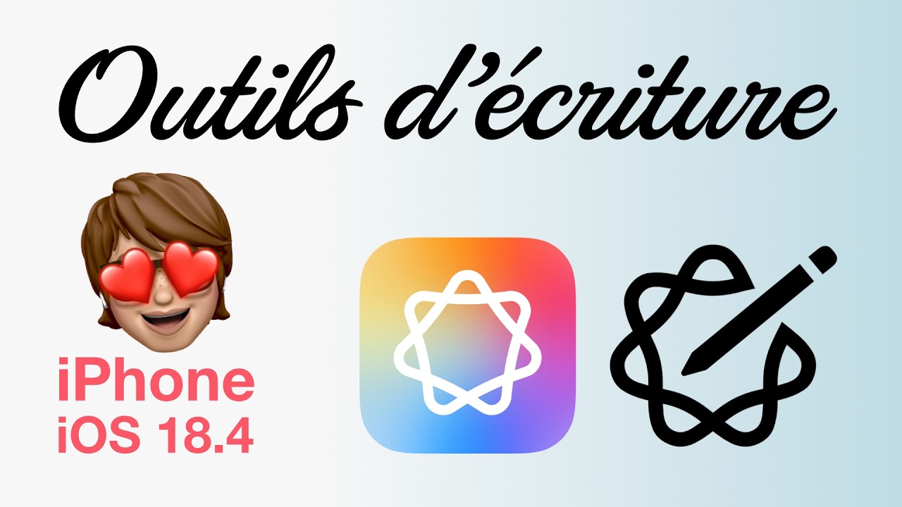 Outils d'&eacute;criture Apple Intelligence : relecture, r&eacute;&eacute;criture, r&eacute;sum&eacute;, prompt, iPhone, iPad, Mac
