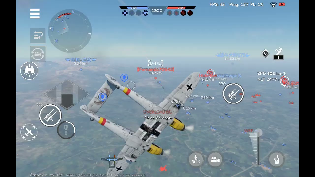 Bf 109 Z air battle gameplay #WTM. Great to take out bombers with. 