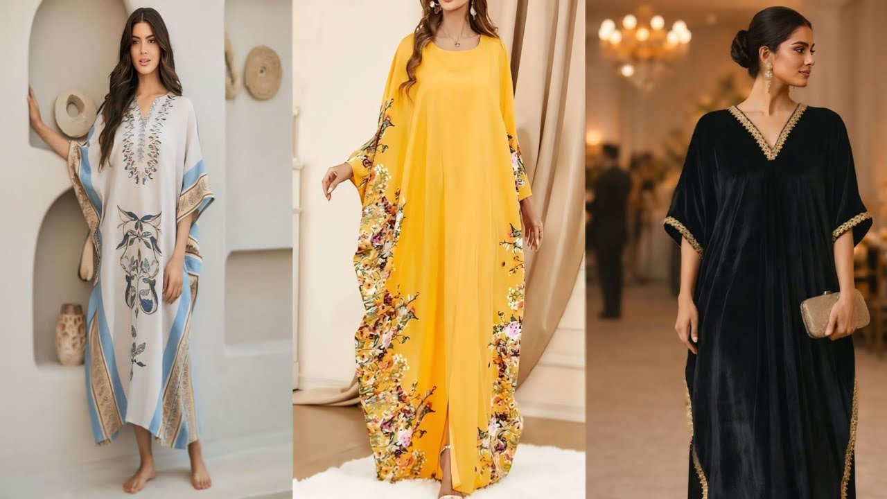 Latest Kaftan Style Dresses 2026|Elegant Kaftan Dress Designs for Girls |Stylish Kaftan Outfit Ideas