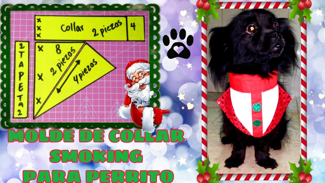 MOLDE DE COLLAR SMOKING PARA PERRITO