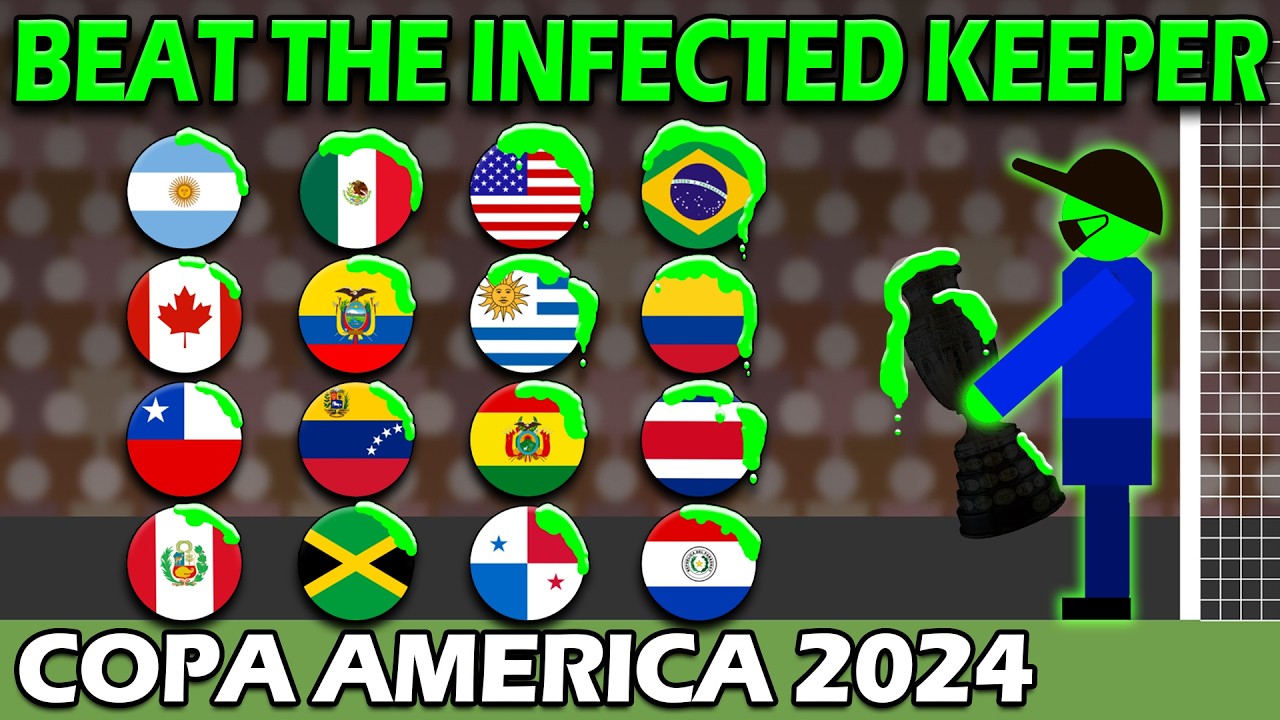 COPA AMERICA 2024 ⚽ Beat The INFECTED Keeper 🏆