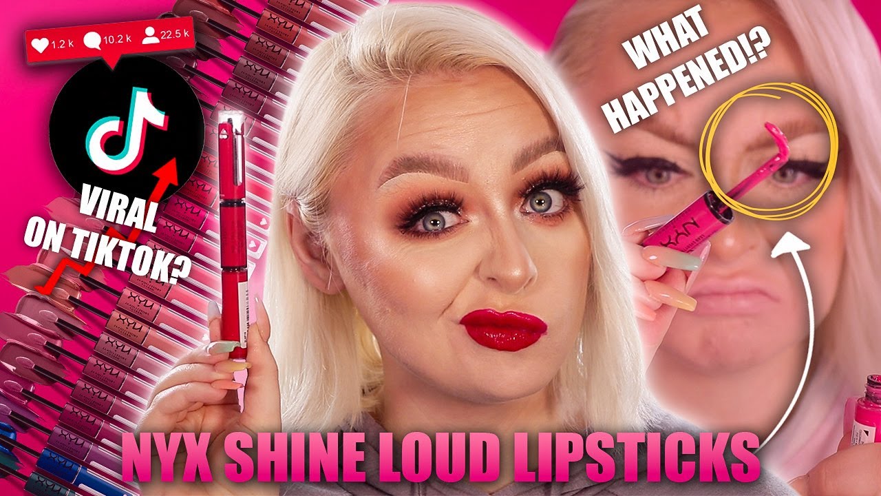 Яркие помады NYX COSMETICS SHINE LOUD | Популярность в TikTok!? Обзор, тест на стойкость, свотчи ...