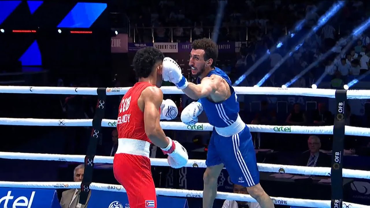 Finals (60KG) ALVAREZ BORGES ERISLANDY (CUB) vs OUMIHA SOFIANE (FRA) | IBA World Championships 2023