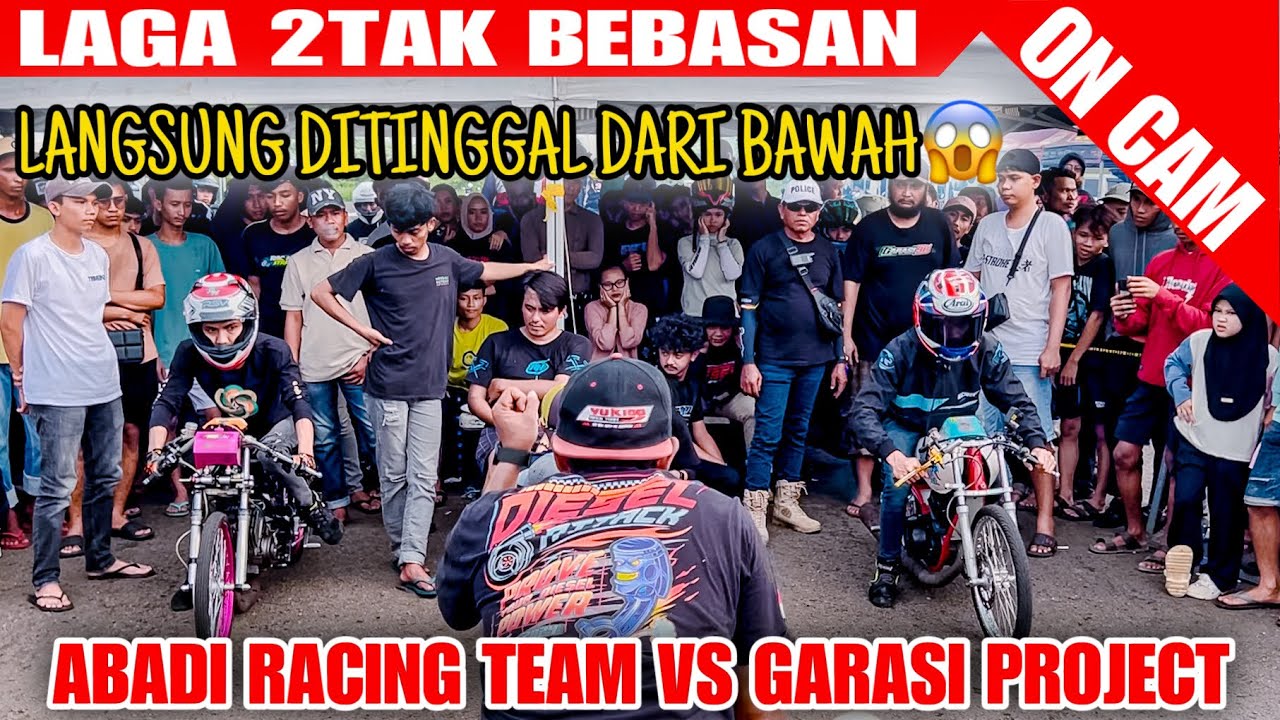 SATRIA 2Tak VS RX KING⁉️AGUNG CERIA 197 VS DARRYL JES 23 BAWAH NYA KENA TEMBAK😱