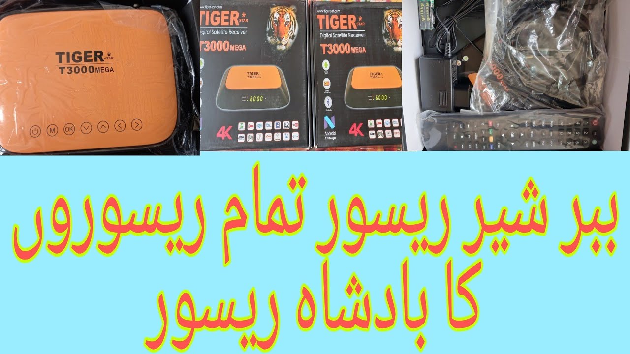 Tiger T3000 Mega Full 4k Android Unboxing