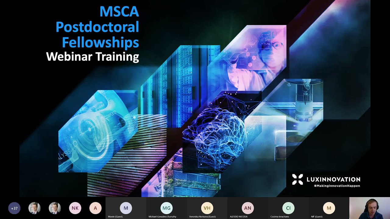 MSCA Postdoctoral Fellowships Webinar Training