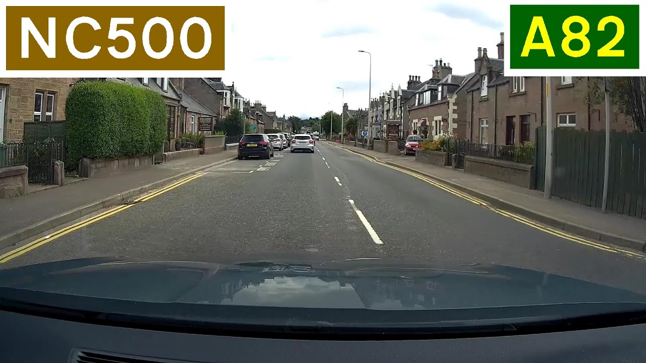 North Coast 500: A82 Kenneth Street, Inverness - Southbound
