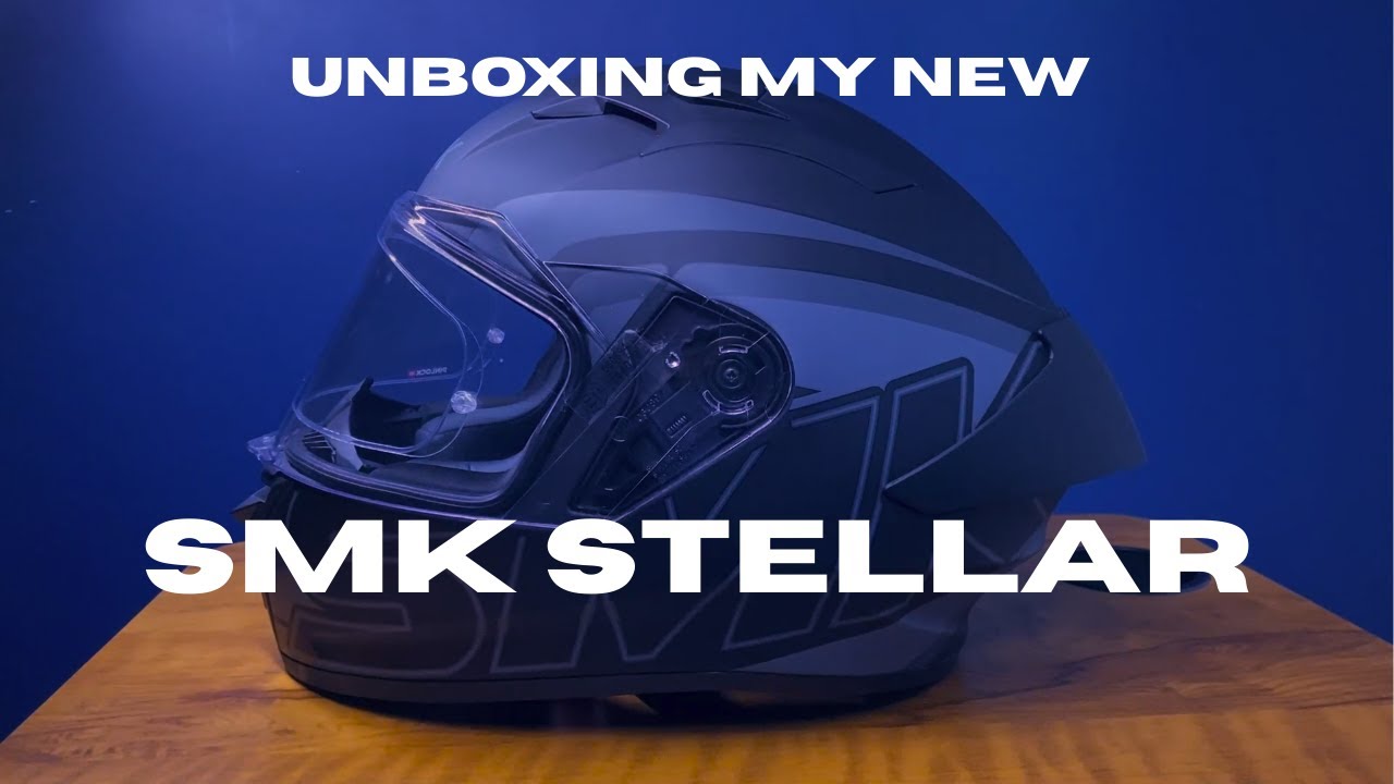 SMK Stellar Helmet Unboxing | My New Full Face Helmet