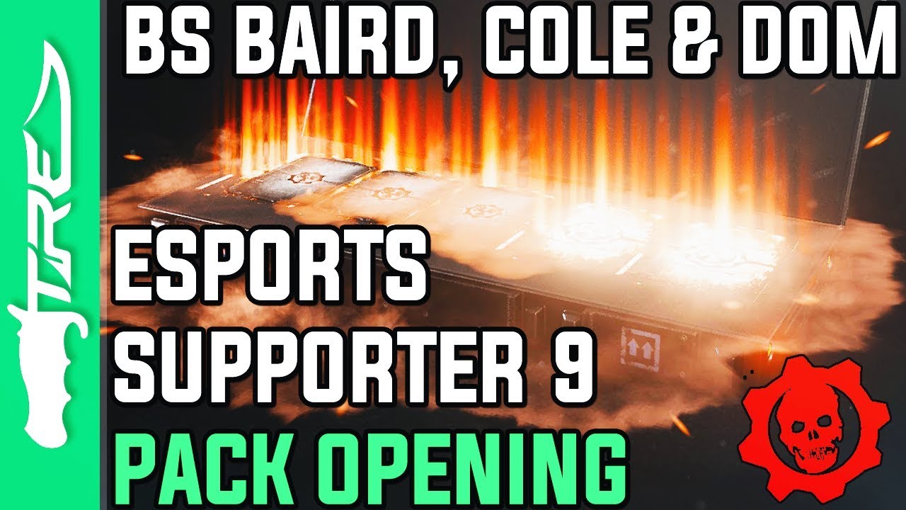 BLACK STEEL CLASSIC BAIRD, DOM AND COLE! - Gears of War 4 Gear Packs Opening - 10 ESPORTS 9 PACKS!