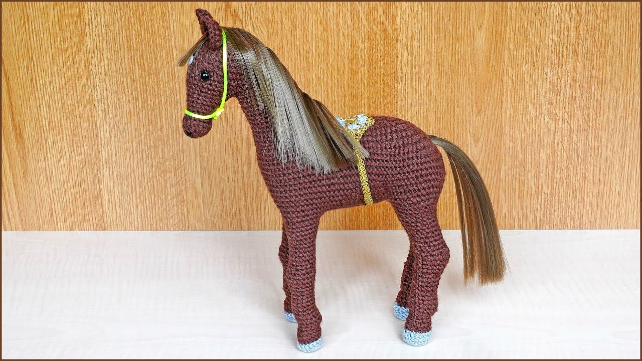 Лошадь крючком. Вязание крючком игрушки. Часть 5.