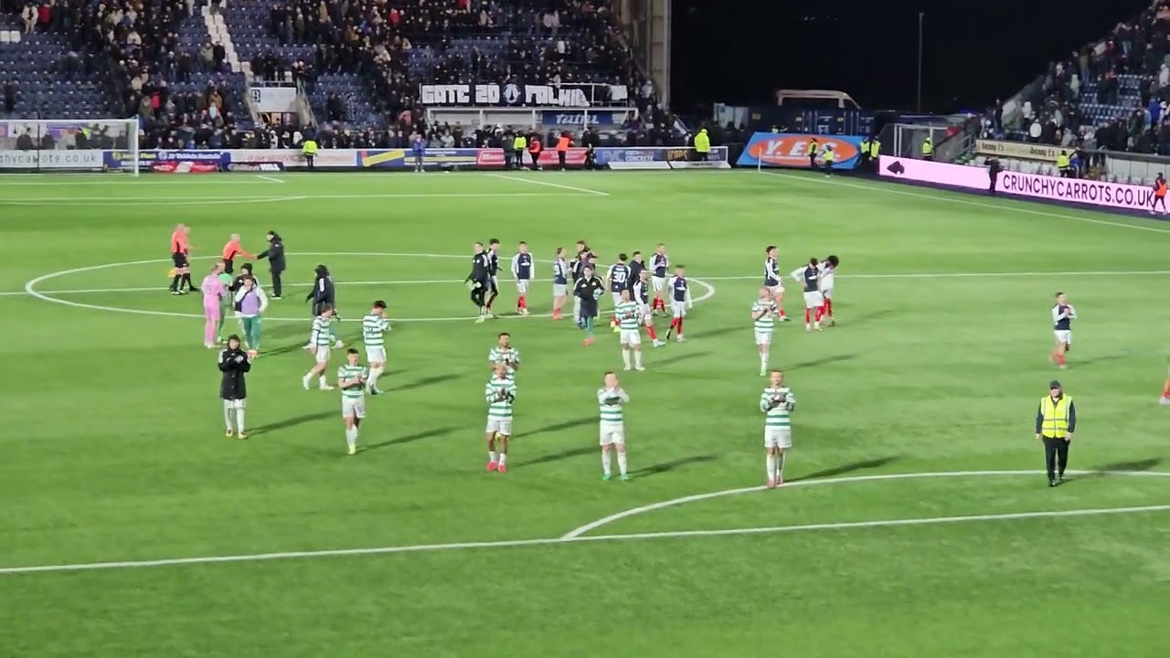 Falkirk v Celtic Full Time Celebrations