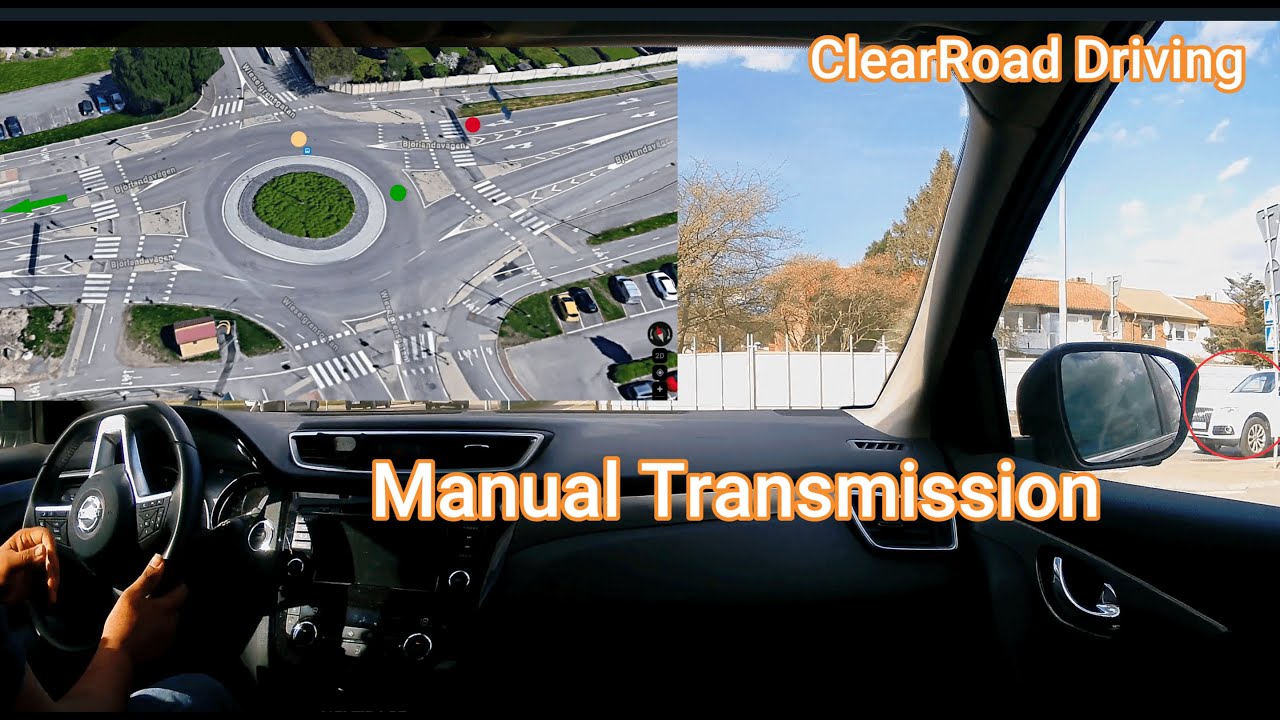 Busy hour Driving in Hisingen….Busy Roundabout…Manual Transmission