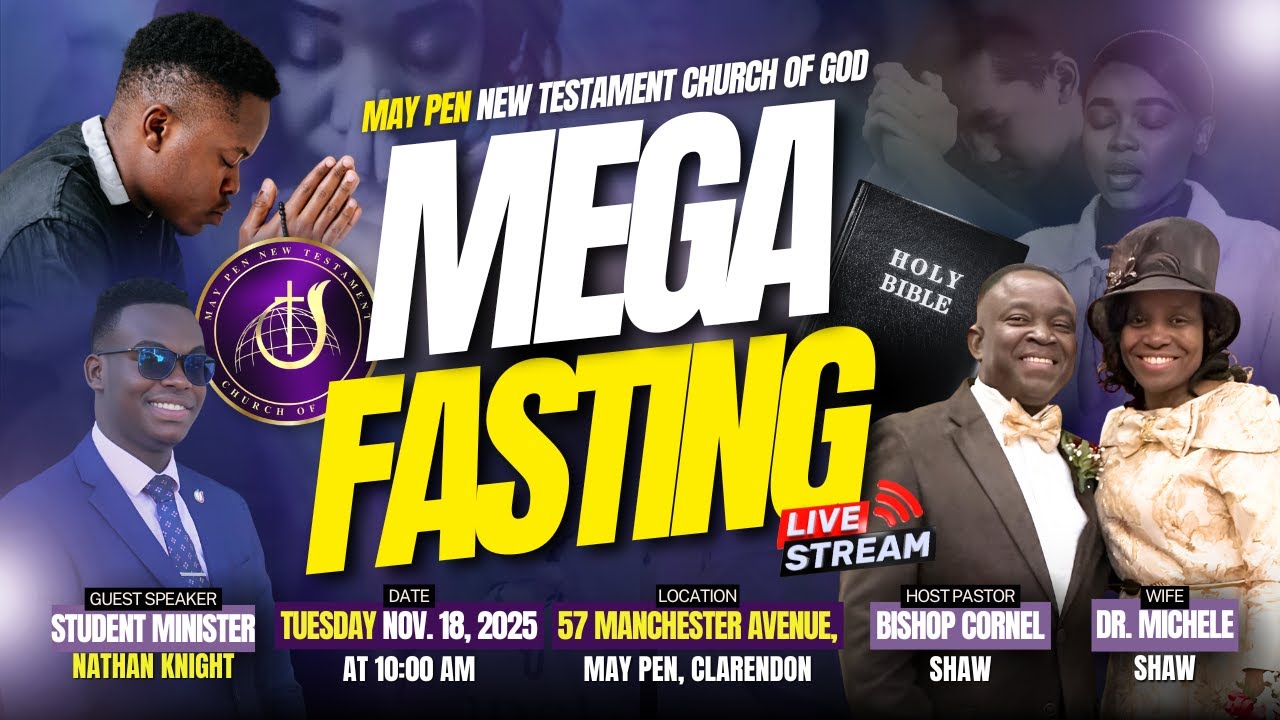 May Pen NTCOG's MEGA Fasting Service with Student Minister Nathan Knight